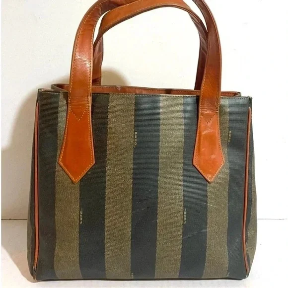 “FENDI” PEQUIN SATCHEL VINTAGE LUXURY - Picture 2 of 5